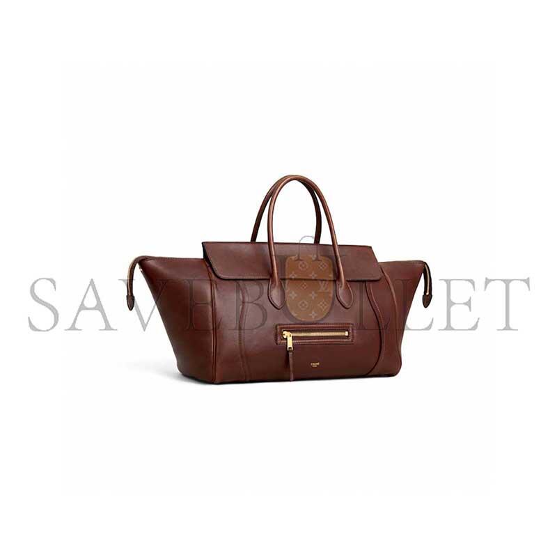ce1i*e medium new lU*gage in s*pple shiny lambskin l100e3gw2.28bk (36*22*16cm)